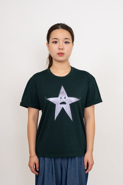 Henry the Culinary Star Women's Monarch Tee, Dark Green, Metallic