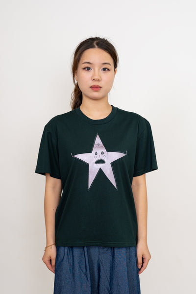 Henry the Culinary Star Women's Monarch Tee, Dark Green, Metallic