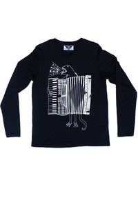 The Accordion of Unexpected Fortunes Women's Longsleeve, Black