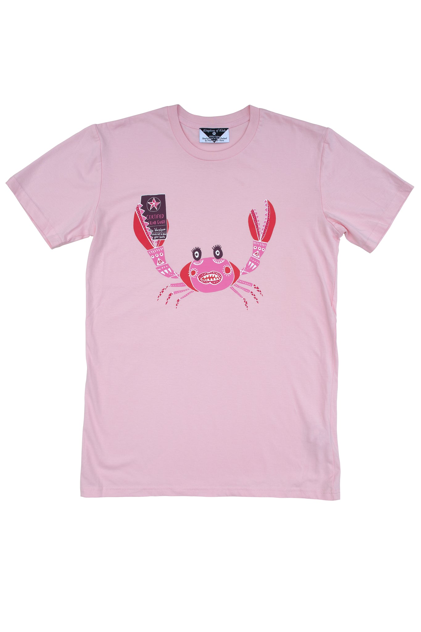 The Certified Crab Guides of Klah Men's Sovereign Tee, Pink